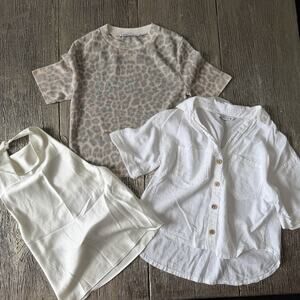 Zara Summer Bundle Lot Women's 3-Piece Assorted Tops And Skirt Size XS & Small